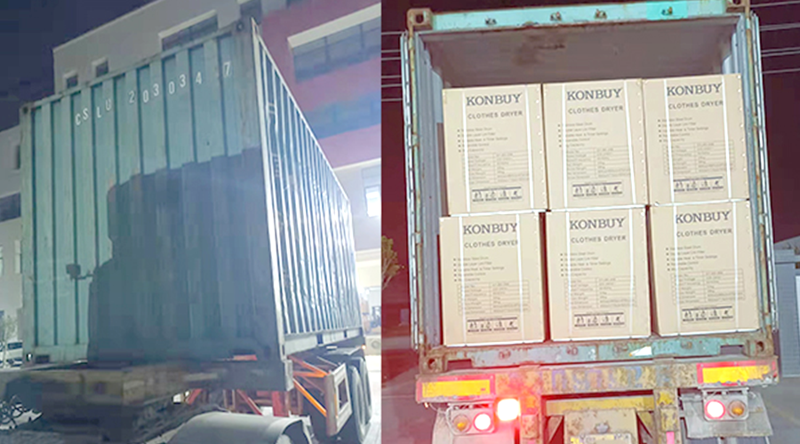 國內(nèi)外市場“兩開花”！康標(biāo)滾筒干衣機(jī)出貨到國外