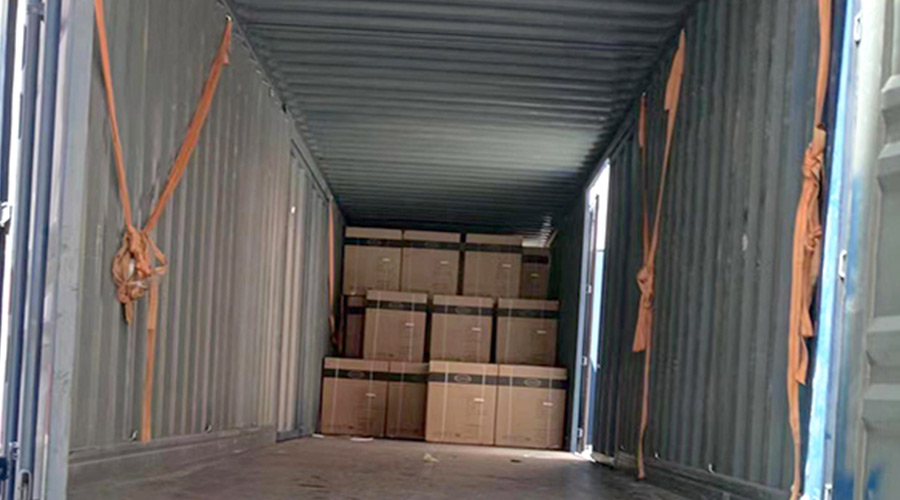 100臺12kg滾筒衣服烘干機裝柜完畢！順利出貨