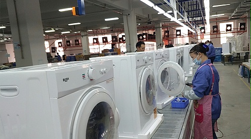 年底繁忙！金環(huán)電器全力保障英國Argos客戶滾筒干衣機生產(chǎn)